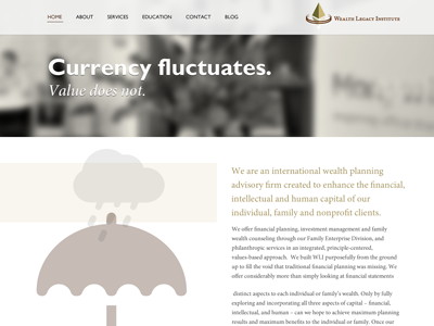 Wealth Advising Website