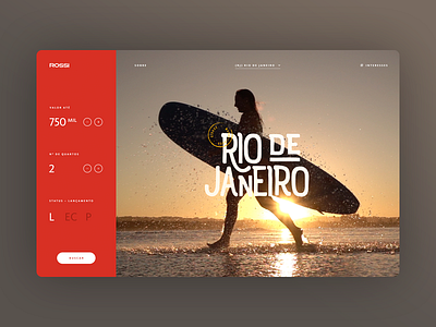 Rossi Concept flat interface simplicity ui web