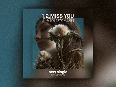 Blanche | 1,2, Miss You x new single abstract artist artwork banner belgium blanche blue brown cover flowers grain graphic instagram lines minimal minimalism minimalist minimalistic music post