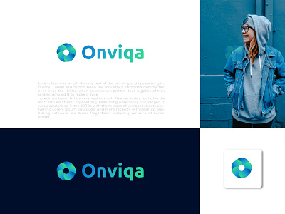 Onviqa Logo Design awesome branding brandmark business clean design icon iconlogo illustration logo logobranding logofoliow minimal morden simple ui vector
