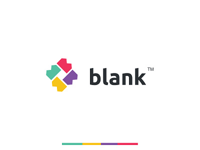 Blank fintech logo design