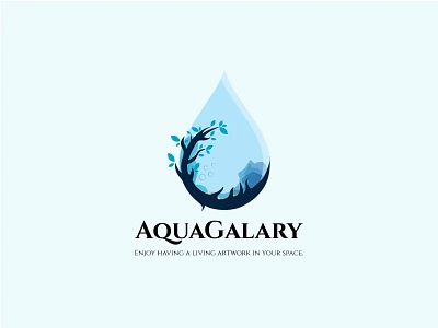 Aqua Gallary logo design abstract logo aquarium aquariumlogo brandguidline branding brandmark business businss logo clean creative logo cyoam design fintech icon logo logotype mark minimal modern logo simple