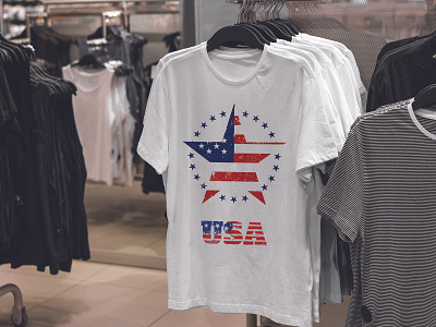 USA Star t-shirt Design by Cyoam Design on Dribbble