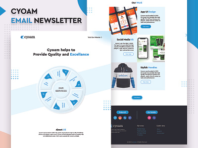 Cyoam Email Newsletter branding buiness cyoam cyoam design email email design email newsletter design email template marketing newsletter portfolio product promote promotion responsive template ui visual identity
