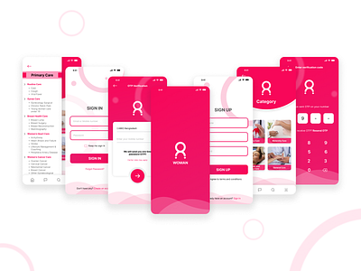 Woman Health Care | App UI