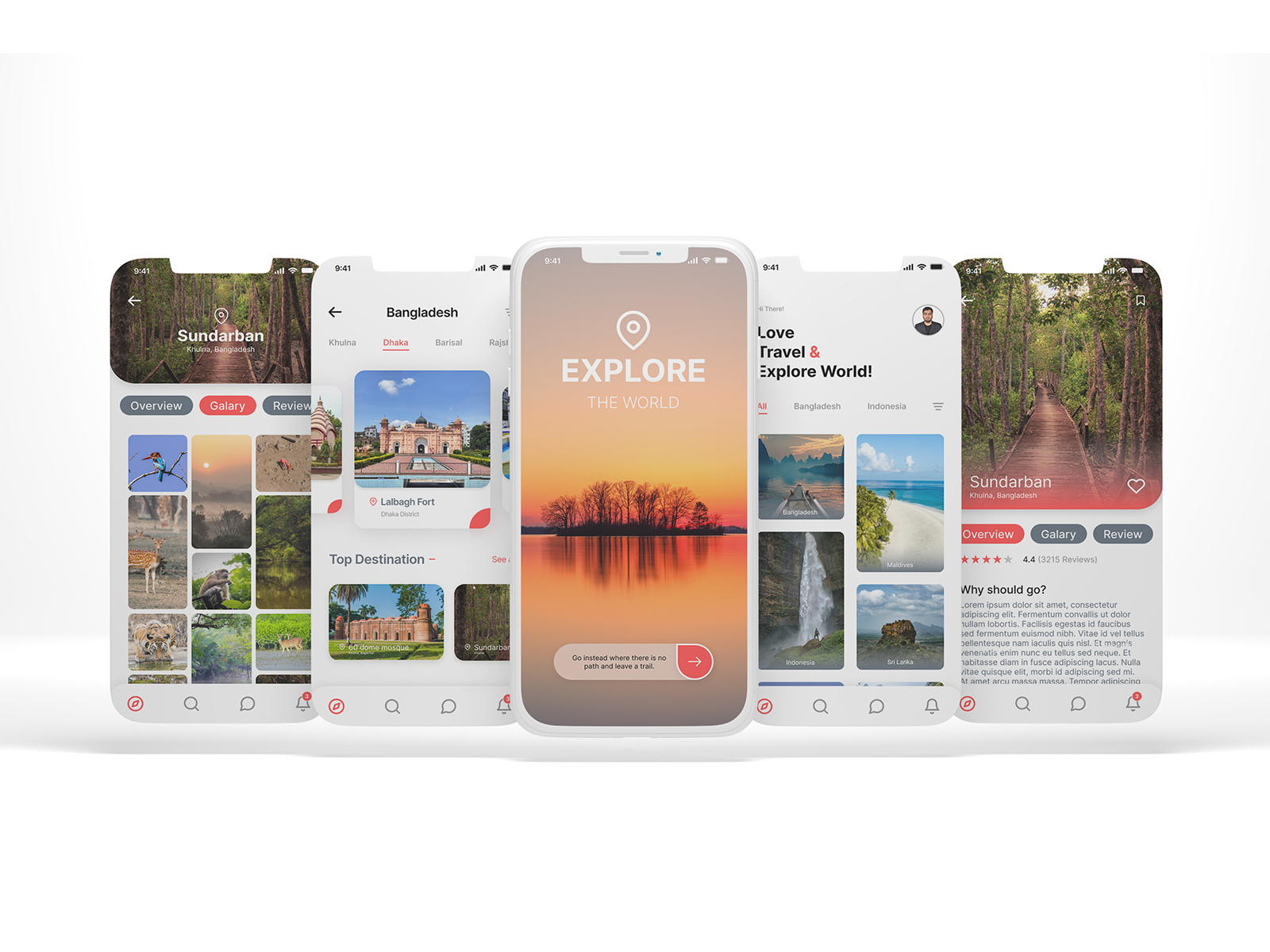 Tour Guide App Design | Explore the WORLD by Cyoam Design on Dribbble