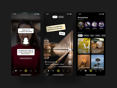 Snapchat Spotlight Concept 👻🔦😉 by Angie Urbina on Dribbble