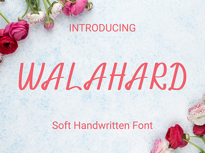 Walahard Font branding design font font design handlettering handwriting illustration illustrator logo typography