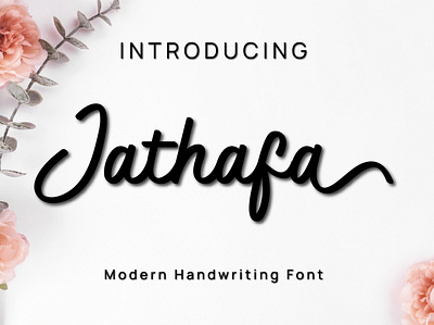 Jathafa - Modern Handwriting Font branding caligraphy design font font design handlettering handwriting illustration illustrator typography