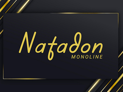 Natadon - Monoline Font