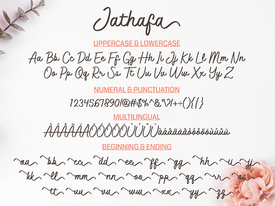 Jathafa Font branding caligraphy design font font design handlettering handwriting illustration illustrator typography