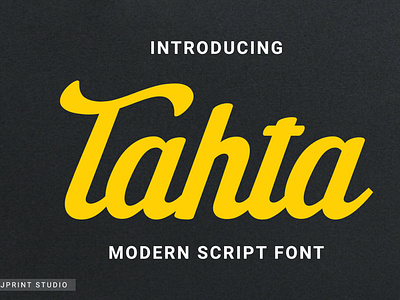 Tahta Modern Script Font