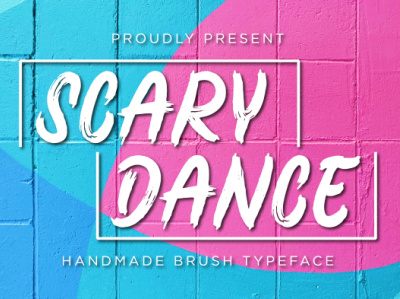 Scary Dance - Brush Font branding brush caligraphy font font design handwriting typography