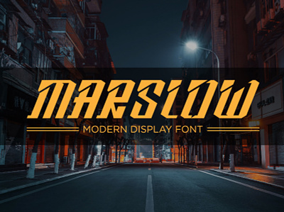 Marslow Font futuristic