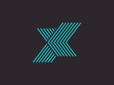 X Logo brand design identity logo mark minimalistic monogram simple stripes symbol typography x