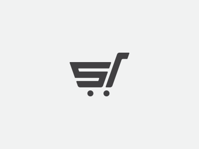 SL store logo cart design logo sl store