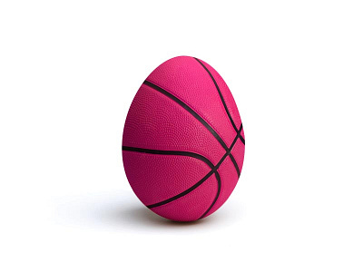 Dribbble Debut basketball dribbble egg photorealism