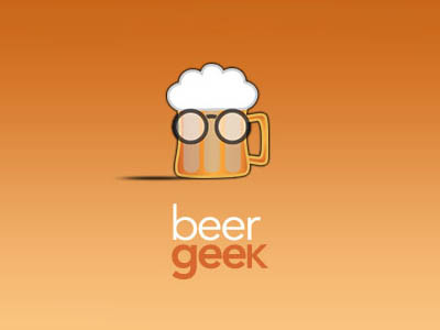 Beer Geek alcohol beer cloud design dribbble drinking geek glasses icon illustration logo mug typography
