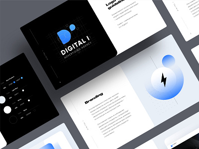 Digital i – Rebranding black brandbook branding company design font guideline icon illustration logo minimal strategy typography ui ux