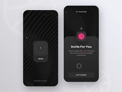 Dribbble invite 🤘 animation black design dribbble dribbble invitation dribbble invite future minimal ui ux