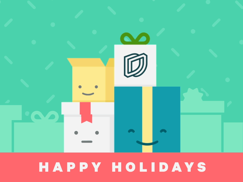 Happy Holidays loop design gifs gift present holidays motion animation groupon