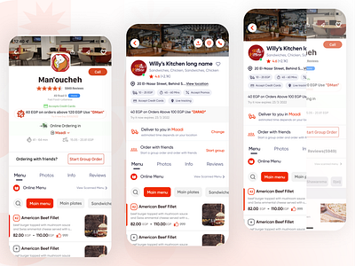 elmenus - Restaurant Redesign