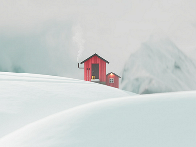 S H E L T E R 3dmodel architecture cinema4d design render shelter snow