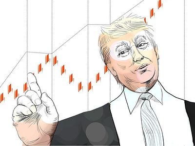 Trump 2d illustration