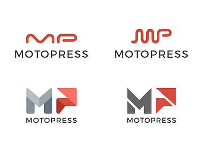 MotoPress logo search letters logo logotype m moto mp p press sign simple