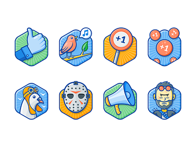 User social activity badges
