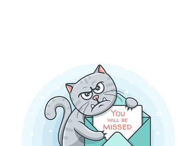 Angry Cat angry cat email envelope evil grumpy illustration message unsubscribe