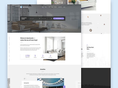 Apartment Rental Theme apartment booking design estate real rent reservation theme ui web website wordpress