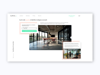 LetsWork - Workspace Booking Concept