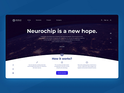 Neurochip implantation - web page concept