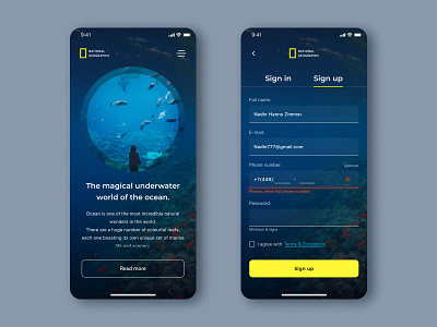 National Geographic - mobile concept app design interface mobile mobile app design ui ui design