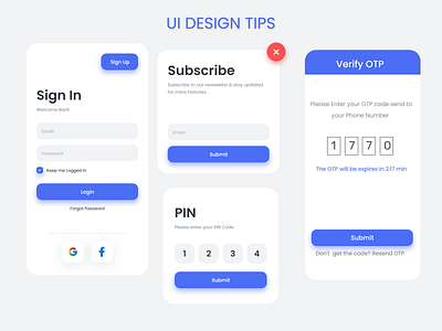 SOME UI DESIGN TIPS mobile apps mobile ui ui ux design