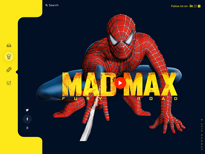 Movie Concept landing page design