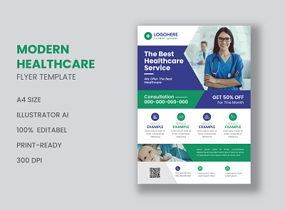 MODERN HEALTHCAREFLYER TEMPLATE medicine