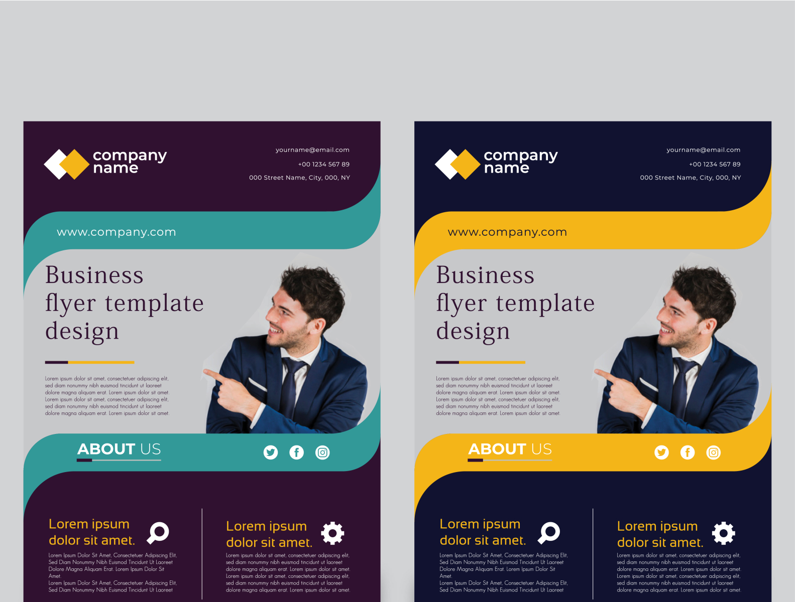 professional creative business flyer design template by KAMAL HOSEN on ...