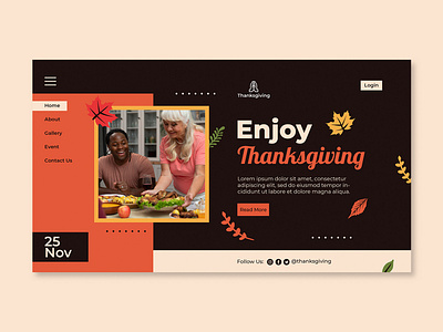 Landing Page Template ThanksGiving