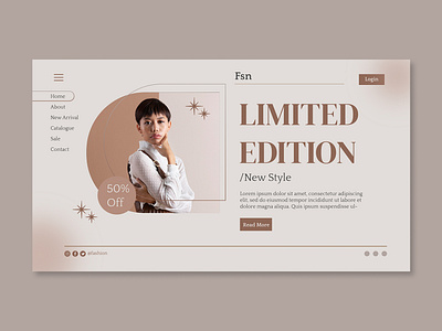 Landing Page Template Fashion