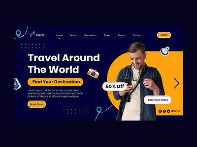 Landing Page Template Travel