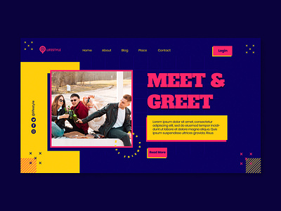 Landing Page Template Lifestyle