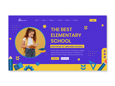 Landing Page Template School