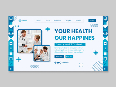 Landing Page Template Medical/Hospital