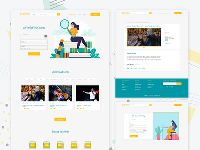Events website concept