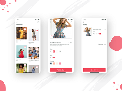 Fashion app UI design fashionapp ui uidesign uiux