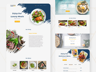 Restaurant Website Concept design ui uidesign uiux ux web webdesign website concept website design