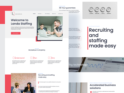 Recruitment Website - Home page design rectruitement redesign revamp ui uidesign webdesign website concept website design