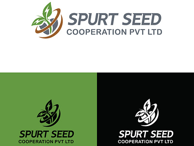 Spurt Seed logo branding graphic icon illustrator logo logo design typography vector web website